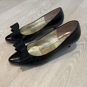 Ron White All Day Bow Heels Black size 38.5 Excellent Condition made  Italy 🇮🇹